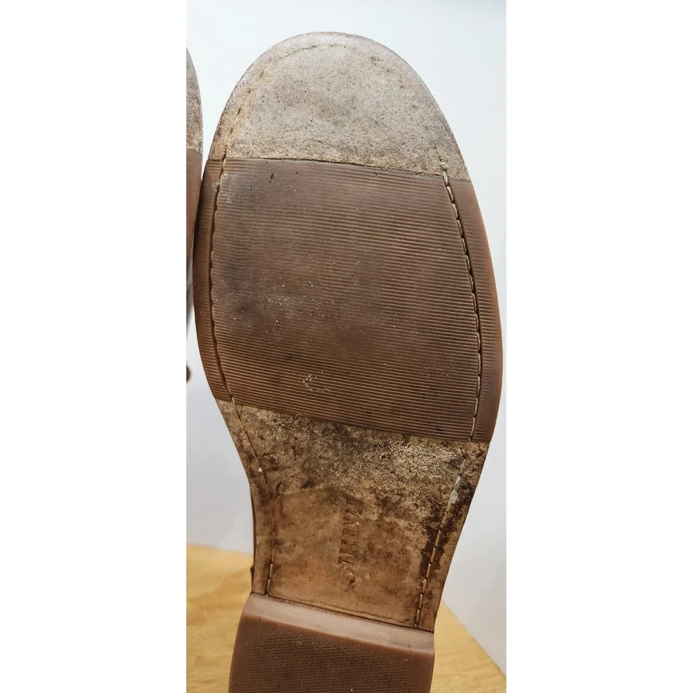 Tecovas The Monterey Mens 11.5 EE Bourbon Calfskin Leather Venetian Loafers 1004